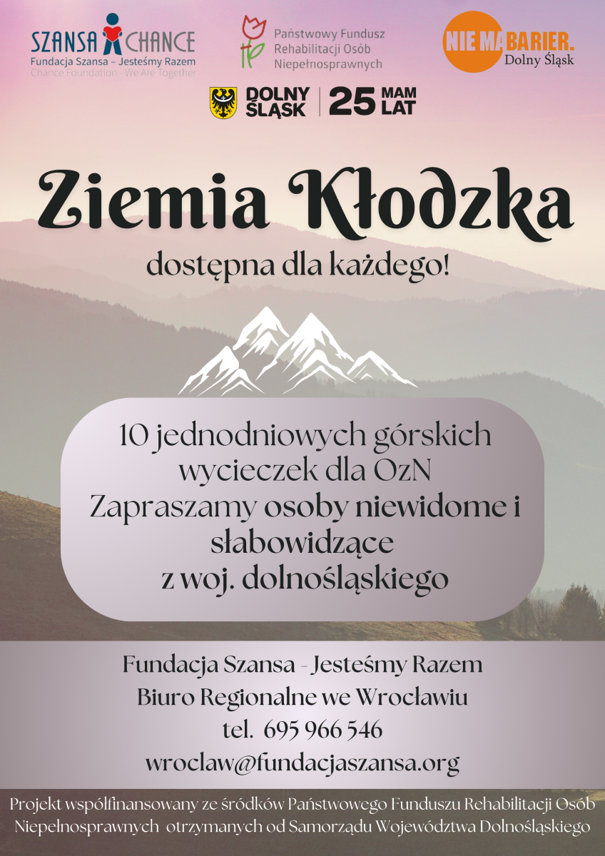 Plakat informujący o projekcie